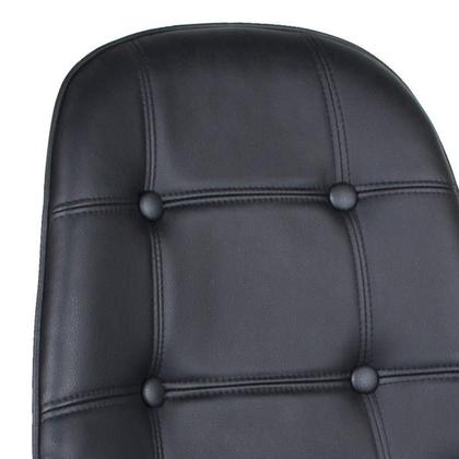 Imagem de Kit 8 cadeiras estofadas Charles Eames Eiffel Botonê com pés de metal cromado