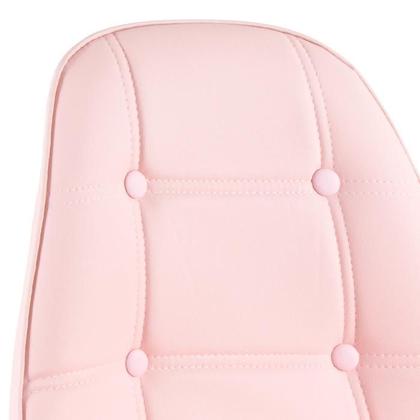 Imagem de Kit 8 cadeiras estofadas Charles Eames Eiffel Botonê com pés de metal cromado