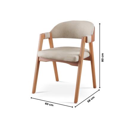 Imagem de Kit 8 Cadeiras para Mesa de Jantar Gaia