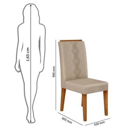 Imagem de Kit 8 Cadeiras para Sala de Jantar Yasmin