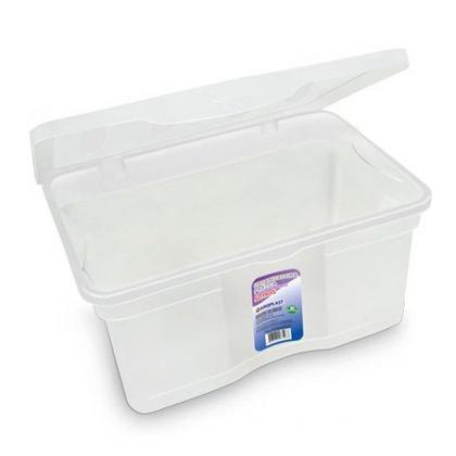 Imagem de Kit 8 Caixas Organizadoras Multiuso C/ Tampa 5L Transparente