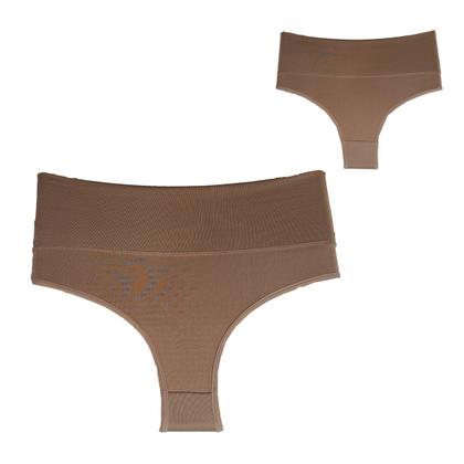 Imagem de Kit 8 Calcinhas Calça Cós Segunda Pele Moda Íntima Feminina