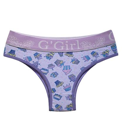 Imagem de Kit 8 Calcinhas De Algodão Femininas Confortáveis Básicas Com Cós