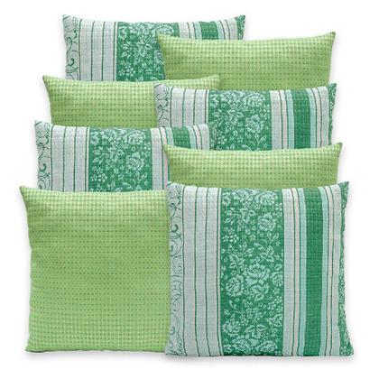 Imagem de Kit 8 Capas de Almofadas Estampadas PIQUET Favinho 40x40 C/ Zíper Decoração Luxo