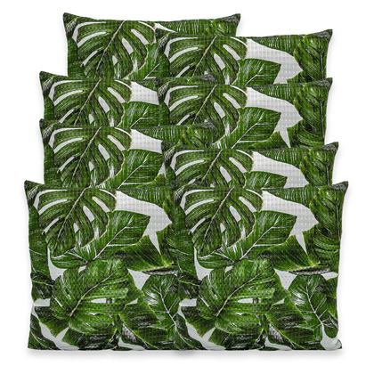 Imagem de Kit 8 Capas de Almofadas Estampadas PIQUET Favinho 40x40 C/ Zíper Decoração Luxo