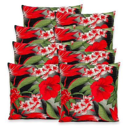 Imagem de Kit 8 Capas de Almofadas Estampadas PIQUET Favinho 40x40 C/ Zíper Decoração Luxo