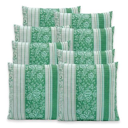 Imagem de Kit 8 Capas de Almofadas Estampadas PIQUET Favinho 40x40 C/ Zíper Decoração Luxo