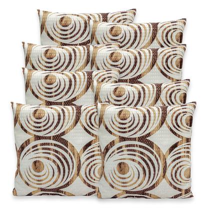 Imagem de Kit 8 Capas de Almofadas Estampadas PIQUET Favinho 40x40 C/ Zíper Decoração Luxo