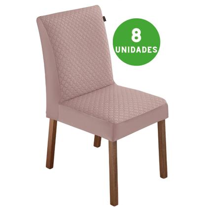 Imagem de Kit 8 Capas Para Cadeira Em Veludo Matelado