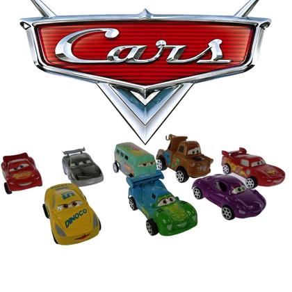 Imagem de Kit 8 Carrinhos Fricção Filme Carros 3 Relampago Mcqueen