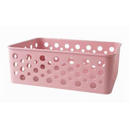 Imagem de Kit 8 Cesto Organizador Multiuso P 19X13,8X6,5Cm Rose