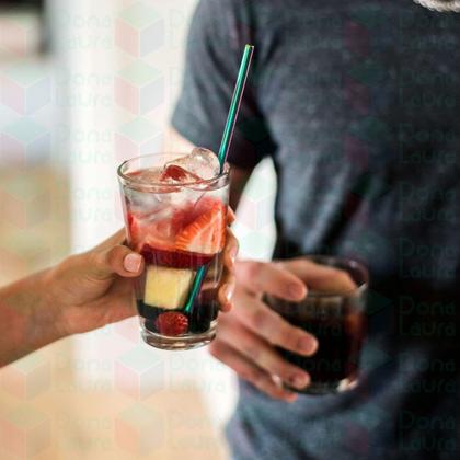 Imagem de Kit 8 Copos Londres Vidro Resistente 240ML Ideal Restaurante