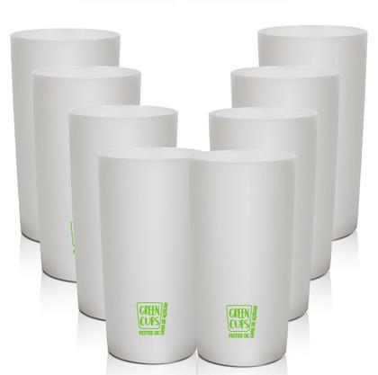 Imagem de Kit 8 Copos Long Drink Eco Sustentável Green Cups