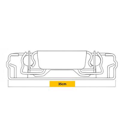 Imagem de Kit 8 Corrediça Telescópica Light 35cm Zincada H35 Trilha Para Gaveta Armário Gavetas 30kg 4 Pares