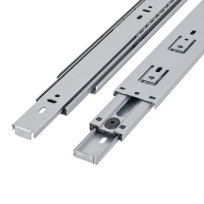Imagem de Kit 8 Corrediça Telescópica Light 35cm Zincada H35 Trilha Para Gaveta Armário Gavetas 30kg 4 Pares