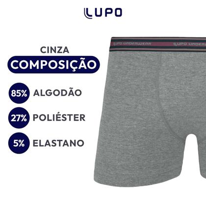 Imagem de Kit 8 Cuecas Adulto Boxer Sortida Lupo