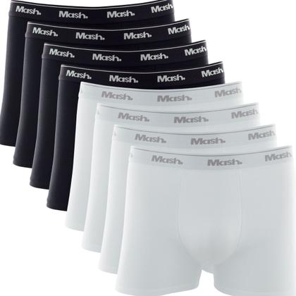 Imagem de Kit 8 Cuecas Boxer Mash Algodão Masculino Adulto Conforto