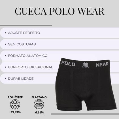 Imagem de Kit 8 Cuecas Boxer Polo Wear Microfibra Sem Costura Elastano