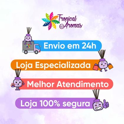 Imagem de Kit 8 Difusores Aromatizantes de Ambiente 250ml Tropical Aromas