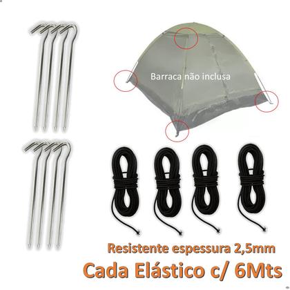Imagem de KIT 8 ESTACAS (MOD101330) + 4 Elásticos para varetas