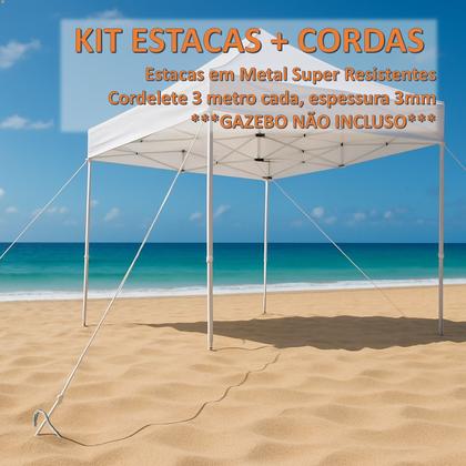 Imagem de KIT 8 ESTACAS (MOD101330) + 4 Elásticos para varetas