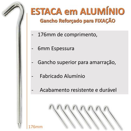 Imagem de KIT 8 ESTACAS (MOD101330) + 4 Elásticos para varetas