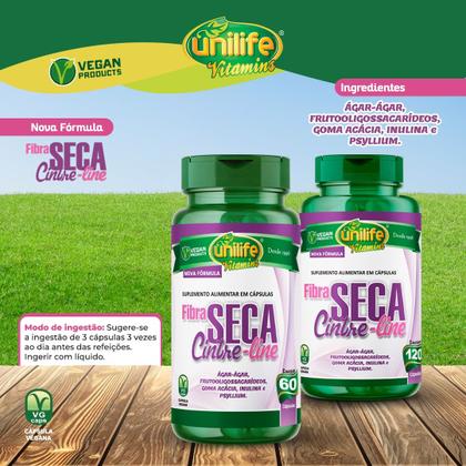 Imagem de Kit 8 Fibra Seca Cinture Line - Unilife - 60 Cápsulas