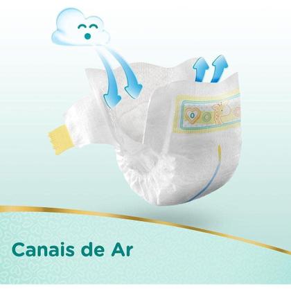 Imagem de Kit 8 Fralda Descartável Pampers Premium Care Recém-Nascido RN+ 160 Tiras