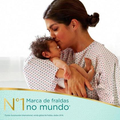 Imagem de Kit 8 Fralda Descartável Pampers Premium Care Recém-Nascido RN+ 160 Tiras
