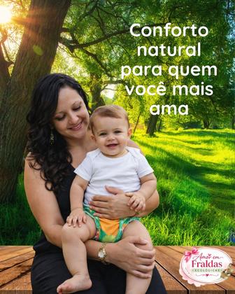 Imagem de Kit 8 Fraldas Ecológicas Premium Menina 8 Absorventes Microfibra  Ajustável do RN ao Desfralde 3kg a 15kg  Alta Absorção  Reutilizável Econômica