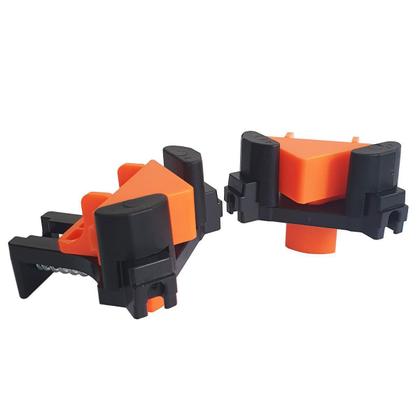 Imagem de Kit 8 Grampos De Canto Aperto Angular Marcenaria 90 Graus