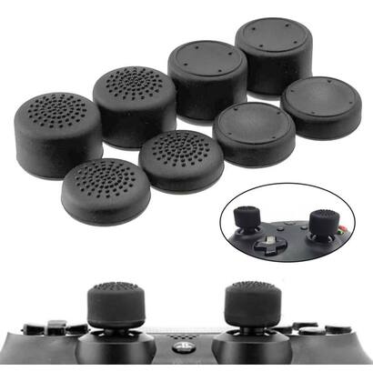 Kit 8 Grips Controle Compatível Ps4 Ps5 Extensores Borracha