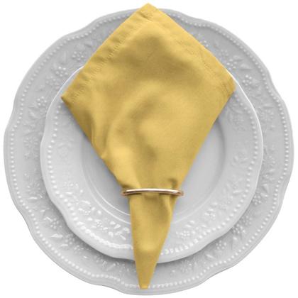 Imagem de Kit 8 Guardanapos C/ Anéis 30cm X 30cm Tecido Percal 180 Fios