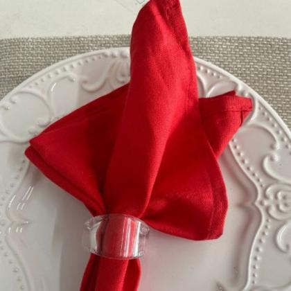 Imagem de Kit 8 Guardanapos De Tecido 200 Fios Para Buffet Mesa Posta