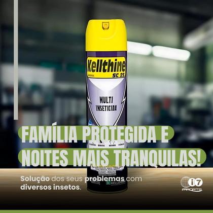 Imagem de Kit 8 Inseticidas Kellthine Mata Escorpião Dengue Insetos