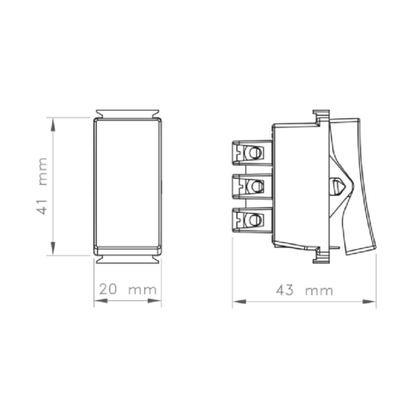 Imagem de Kit 8 Interruptor Simples 250v Branco Tramontina 57217004