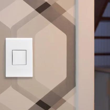 Imagem de Kit 8 Interruptor Simples 250v Branco Tramontina 57217006