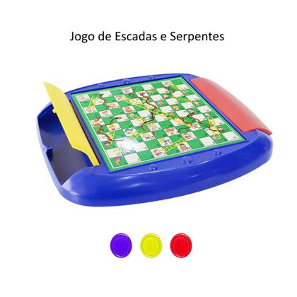 Imagem de Kit 8 jogos em 1 Adulto e Infantil para família com Xadrez Dama Art Brink