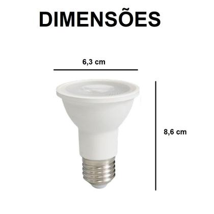 Imagem de Kit 8 Lâmpadas Led MBLED Par 20 9W Bivolt Branca Fria 6000K