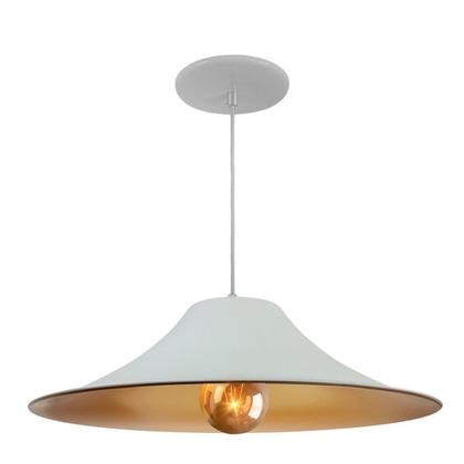 Imagem de Kit 8 Luminária Pendente Chapéu Chinês Com Interior Cobre Com Fiação 110/220v