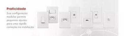 Imagem de Kit 8 Modulo Interruptor Paralelo Branco Steck Stella 868020
