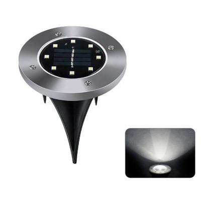 Imagem de Kit 8 ou 4 Peças Luminária Luz Solar Espeto Acionamento Automático ao Anoitecer Á prova D'Água Jardim Decoração