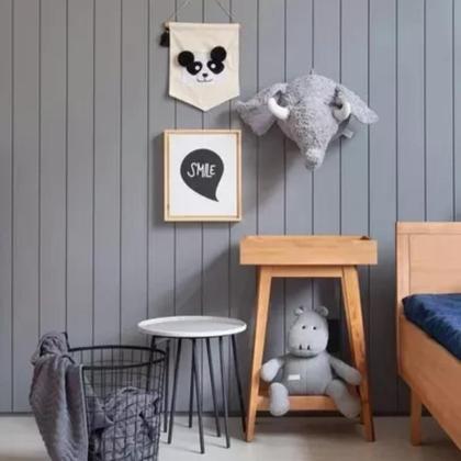 Imagem de Kit 8 Paineis Ripa Shiplap Mdf 3mm Decoração 5cm Moderna 3d