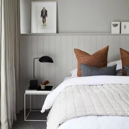 Imagem de Kit 8 Paineis Ripa Shiplap Mdf 3mm Decoração 5cm Moderna 3d