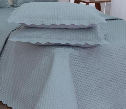 Imagem de Kit 8 Pçs Cobre Leito Casal Queen Liberty com Lençol e Almofadas