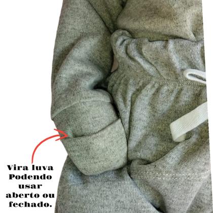 Imagem de Kit 8 Peças - 4 Body Kimono Vira Luvas + 4 Calça