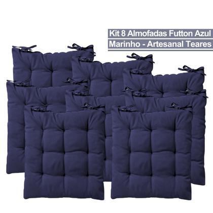 Imagem de Kit 8 Peças Almofadas Clássica Futton Liso Design Versátil Multiuso