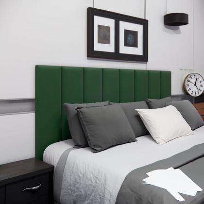 Imagem de Kit 8 Peças Cabeceira Estofada Modular 60x20 Cama Queen
