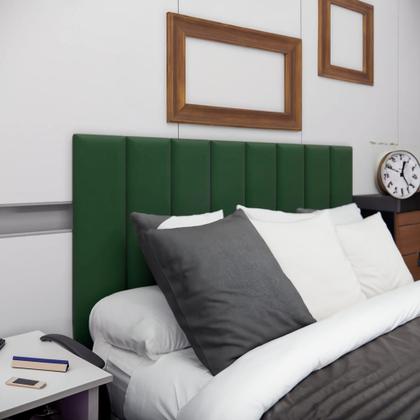 Imagem de Kit 8 Peças Cabeceira Estofada Modular 60x20 Cama Queen