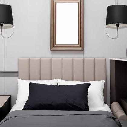 Imagem de Kit 8 Peças Cabeceira Estofada Modular 60x20 Cama Queen